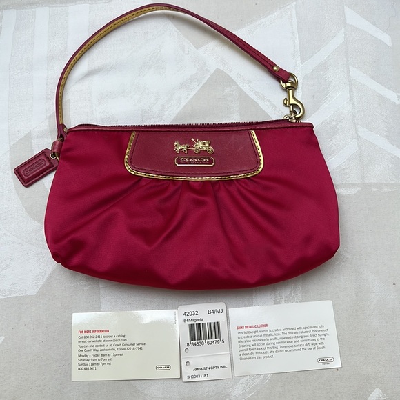COACH SATIN WRISTLET - Picture 10 of 15